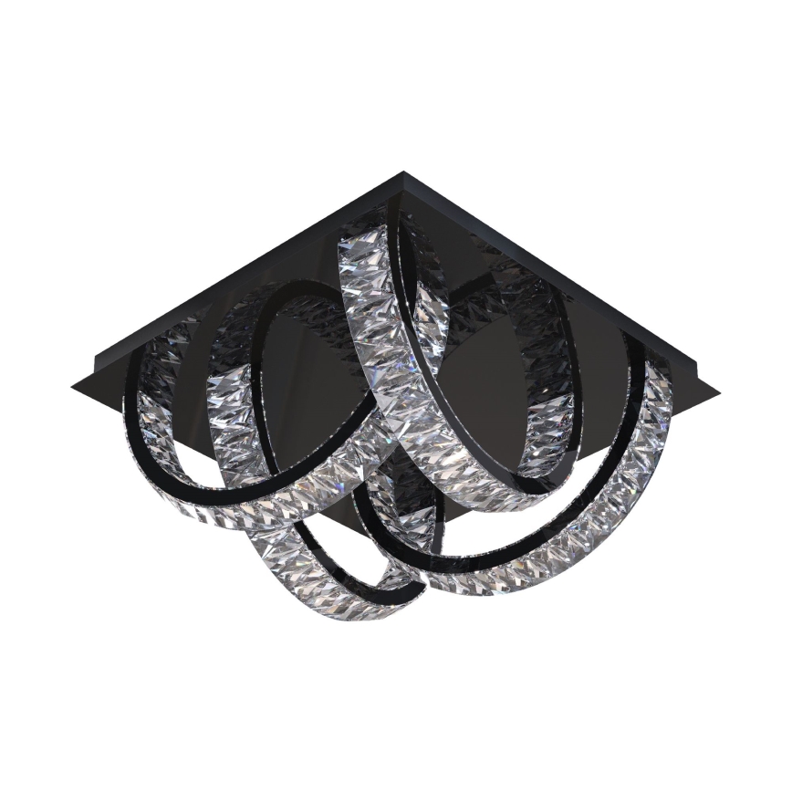 Zuma Line - Luminária de teto de cristal LED dimmerizável LED/23,5W/230V 2700-6000K preta + comando à distância