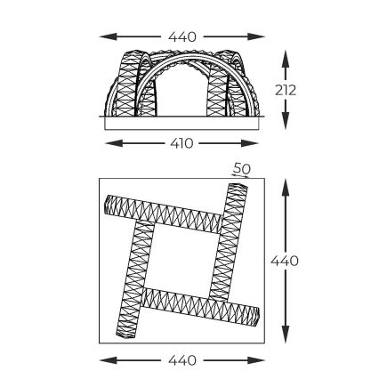 Zuma Line - Luminária de teto de cristal LED dimmerizável LED/23,5W/230V 2700-6000K preta + comando à distância