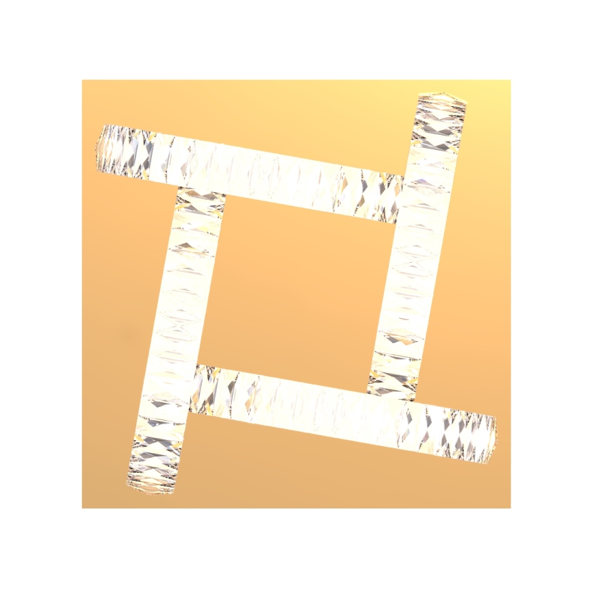 Zuma Line - Luminária de teto de cristal LED dimmerizável LED/23,5W/230V 2700-6000K dourada + controlo remoto