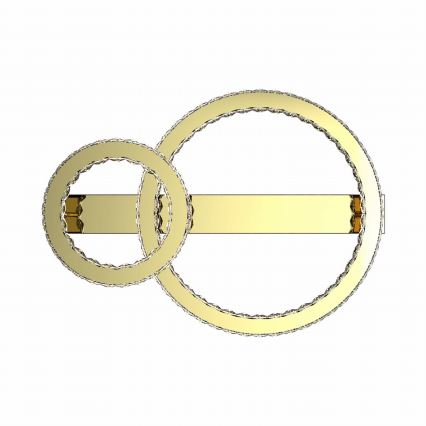 Zuma Line - Candeeiro de teto LED dimerizável LED/36W/230V dourado