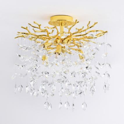 Zuma Line - Lustre de tecto de montagem superficial 6xG9/3,5W/230V Ø 50 cm dourado
