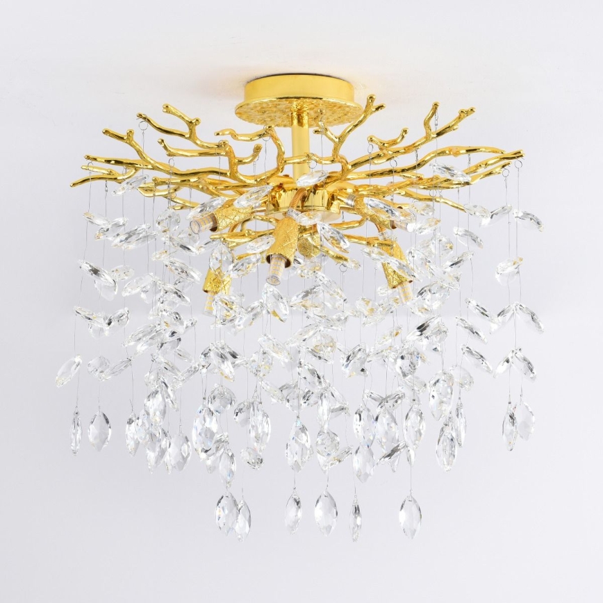 Zuma Line - Lustre de tecto de montagem superficial 6xG9/3,5W/230V Ø 50 cm dourado