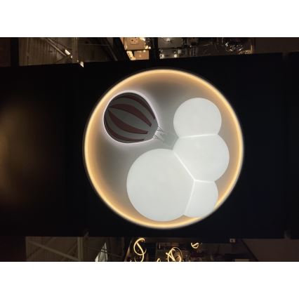 Zuma Line - Candeeiro de teto infantil LED regulável LED/42W/230V 3000/5700K rosa