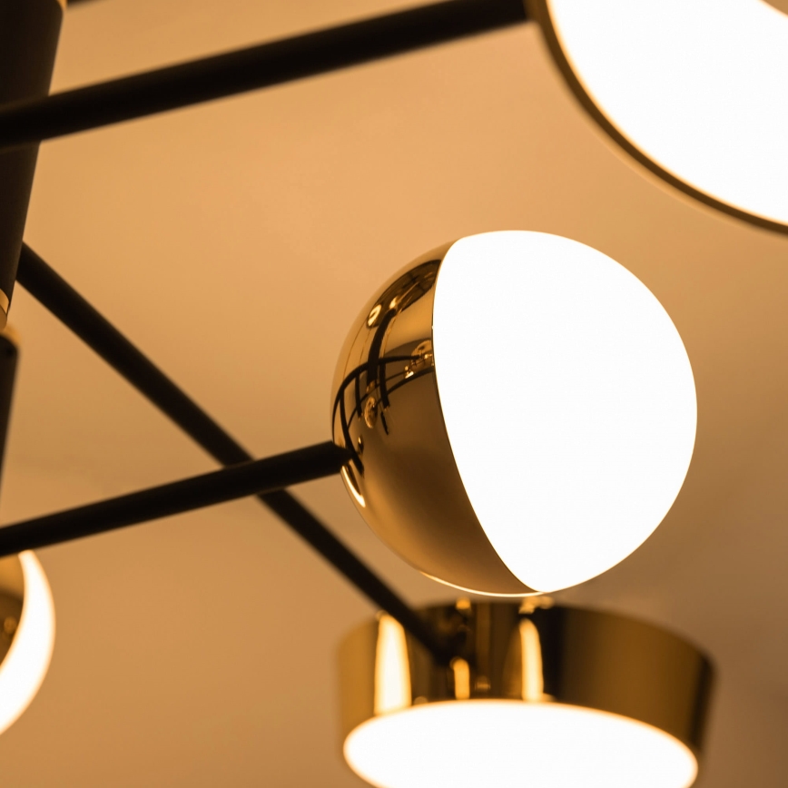 Zuma Line - Lustre de teto LED regulável de montagem superficial LED/60W/230V dourado/preto