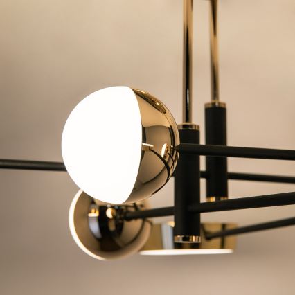 Zuma Line - Lustre de teto LED regulável de montagem superficial LED/60W/230V dourado/preto