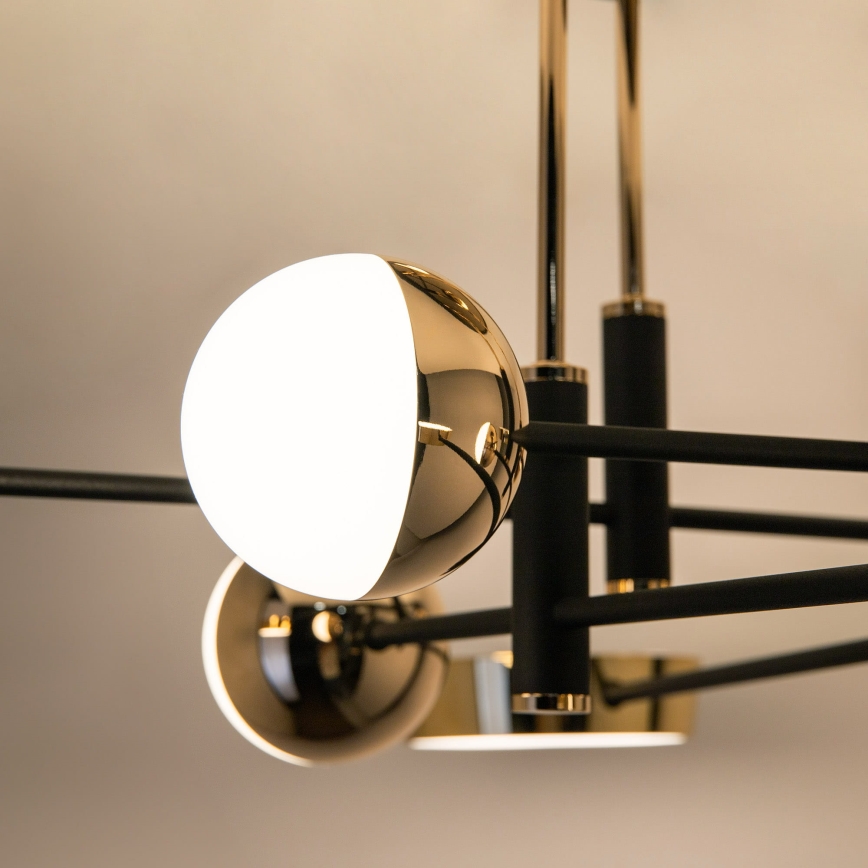 Zuma Line - Lustre de teto LED regulável de montagem superficial LED/60W/230V dourado/preto