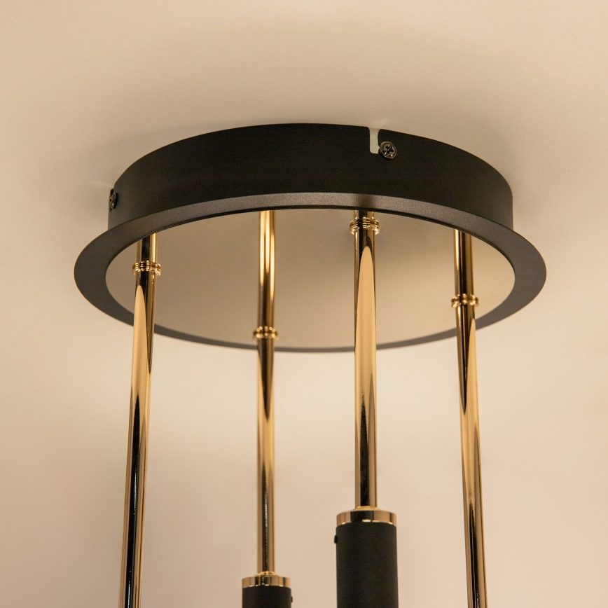 Zuma Line - Lustre de teto LED regulável de montagem superficial LED/60W/230V dourado/preto