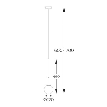 Zuma Line - Candeeiro suspenso 1xG9/4W/230V dourado