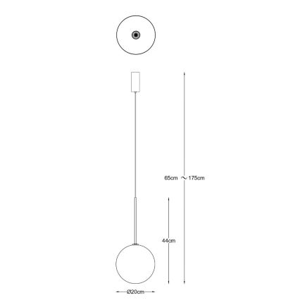 Zuma Line - Lustre suspenso por cabo 1xG4/2W/230V dourado