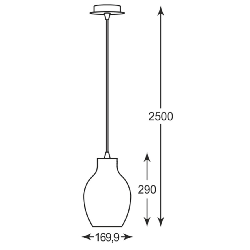 Zuma Line - Candelabro suspenso 1xE27/60W/230V