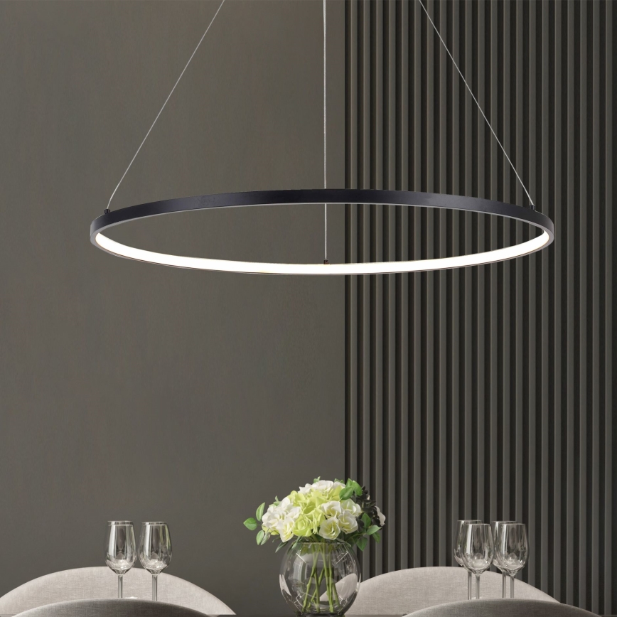 Zuma Line - Lustre LED suspenso por cabo LED/40W/230V 3000/4000/6000K Ø 90 cm preto