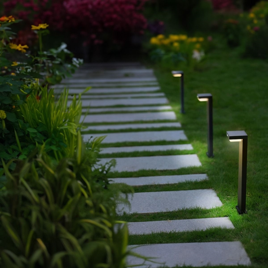 Zuma Line - Lâmpada solar LED com sensor de movimento e crepúsculo LED/4,5W/2000 mAh IP44 preta