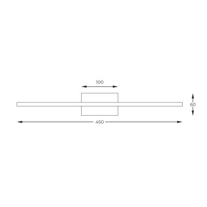 Zuma Line - Iluminação para quadros LED LED/10W/230V 45 cm dourado