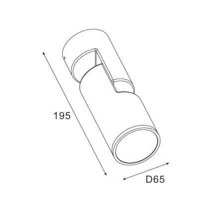 Zuma Line - Iluminação de parede exterior 1xGU10/35W/230V IP65 preto