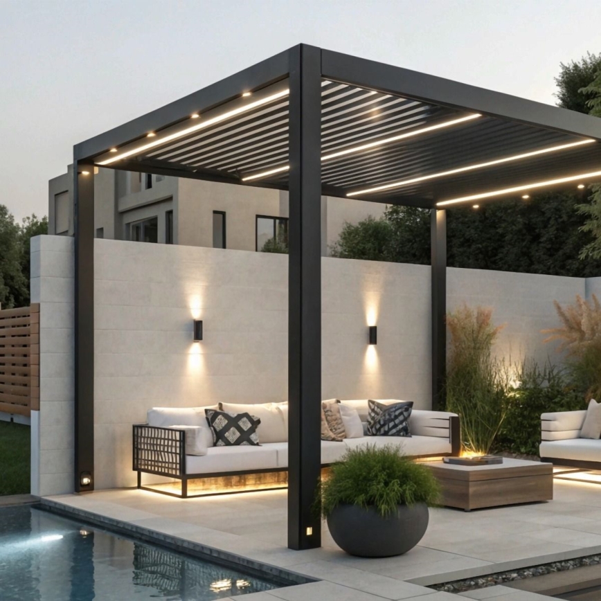 Zuma Line - Iluminação de parede exterior 2xGU10/35W/230V IP44 preto