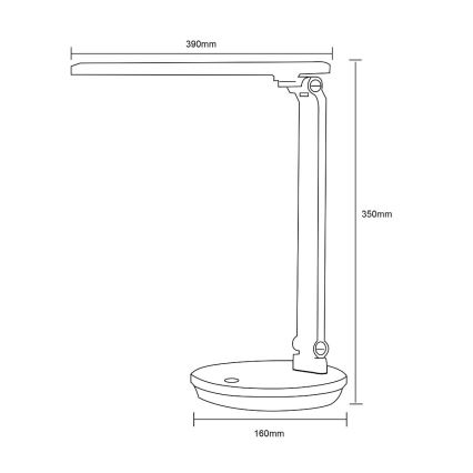 Zuma Line - Lâmpada de mesa LED/5W/230V 3000-6000K branca