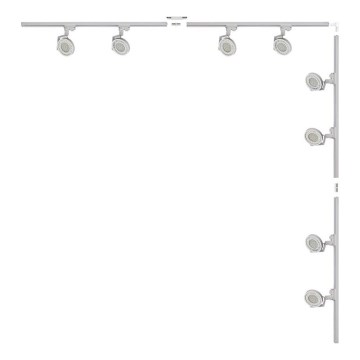 Zuma Line - Spot para sistema de trilhos 8xGU10/15W/230V branco