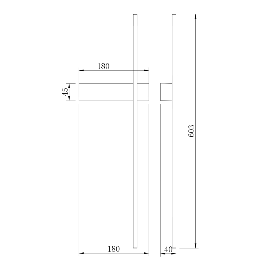 Zuma Line - Aplique de parede LED/8W/230V 3000/4000/6000K 60 cm dourado