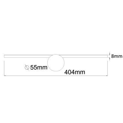 Zuma Line - Iluminação de espelho para casa de banho LED LED/6W/230V 40 cm IP44 cromado brilhante