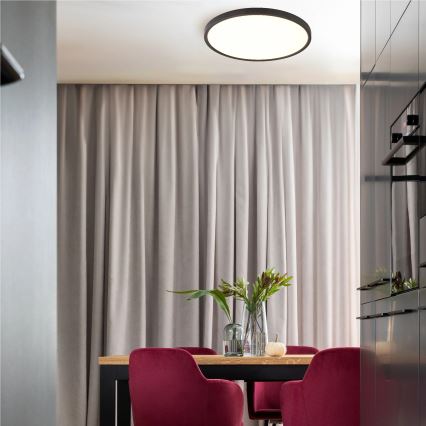 Zuma Line - Candeeiro de tecto LED/36W/230V 3000/4000/6000K Ø 40 cm preto